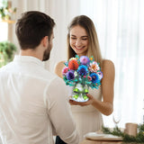 Dahlia Big Pop Up 13 Inch Paper Flower Bouquet Greeting Cards With Blank Note & Envelope, Ideal Gift For Celebrating Love, Birthday, Anniversary, Special Moments, Valentine'S Day