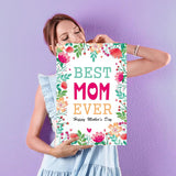 Jumbo Mother'S Day Card - 22 X 16 Floral Large Mothers Day Gift For Mom Grandma From Kids - Giant Party Guest Book Signature Card Big Photo Prop