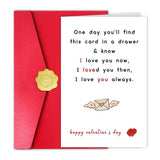 Romantic Valentines Day Card For Husband Boyfriend, Happy Valentine’S Day Card For Wife Girlfriend, One Day You’Ll Find This Card In A Drawer