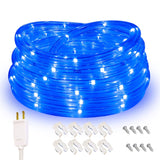 Rope Lights, 16Ft Waterproof Connectable Strip Lighting Blue, Indoor Outdoor Mood Lighting For Home Christmas Holiday Garden Patio Party Decoration