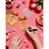 Valentine’S Day Cards For Kids, 48 Pack Mason Jar Valentine Cards With Heart Window And Treat Bags, Diy Classroom Exchange Cards For Boys And Girls School Party Favors (Candy Not Included)