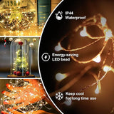 6 Pack Battery Operated Fairy Lights 6.6FT 20 LED Copper Wire Firefly Twinkle String Lights Warm White Waterproof Mini Lights for Bedroom Wedding Party Christmas Decor