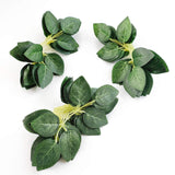 Artificial Green Leaves 35Pcs Bulk Faux Silk Greenery Fake Rose Flower Leaves For Diy Wedding Bouquets Bridal Shower Centerpieces Home Decorations