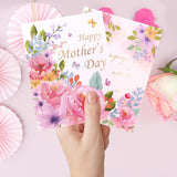 Mothers Day Cards Bulk 24 Pack Glitter Floral Mothers Day Cards With Envelopes Gift For Mom Blank Inside