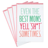 Hallmark Shoebox Funny Mothers Day Cards (The Best Moms Yell Sh*t Sometimes) Pack of 4