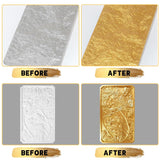 Gold Leaf Paint, 100Ml Water-Based Metallic Acrylic Paint, Golden Acrylic Paints With 2 Brushes, Fade-Resistant Gold Metallic Paints For Metal, Wood, Canvas, Crafting & Art Projects
