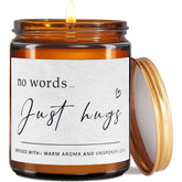 Sympathy Gifts For Loss Of Loved One - No Words,Just Hugs Candle,Bereavement Gift, Condolence Gift