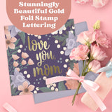 Mothers Day Card For Mom From Daughter Or Son - Heartfelt Message Inside - Unique Design With Room For Personal Note