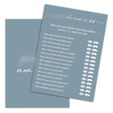 Blue Baby Shower Games, Find Who Mom Or Dad Baby Shower Game Cards, Gender Reveal Party Games, Party Activities & Decorations -25 Game Cards(A03)