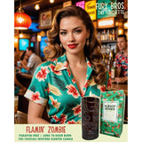 Tiki Torchette Candles From | A 70-Hour Transport To The Tropics | Flamin' Zombie - Grapefruit, Yuzu, And Bitters |Soy Wax, Vegan Friendly | Hand Poured In The Usa, 12 Oz