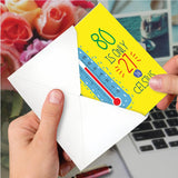 - 80Th Happy Birthday Card Funny - 80 Year Old Celebration, Milestone Humor Card For Grandparents, Parents - In Celsius 80 C9351Mbg