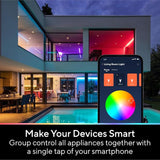 A19 Smart Light Bulbs 4 Pack 1100LM RGB WiFi Mesh Bluetooth Color Changing Alexa Google Compatible 90+ CRI