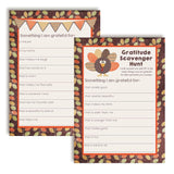 “I Am Grateful For” Gratitude Scavenger Hunt Thanksgiving Fill In Game Cards, Ten 5" X 7" Fill In The Blank Cards By Amandacreation