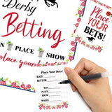 Race Horse Party Supplies 41Pcs Betting Cards Who Will Win Horse Racing Derby Invitation Ticket Guessing Game Card Kentucky Derby