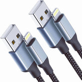 2 Pack 2FT MFi Certified USB to Lightning Cable Braided Fast Charging Cord for iPhone iPad