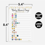 50 Baby Shower Emoji Pictionary Picture Game - Baby Shower Game - Gender Neutral (50-Sheets)
