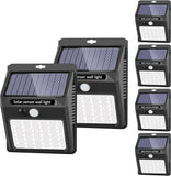 6 Pack Solar Motion Sensor Security Lights Waterproof Outdoor Garden Fence Patio Garage Lights