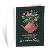 Sympathy Card Loss Of Grandma (Grandmother), Made In America, Eco-Friendly, Thick Card Stock With Premium Envelope 5In X 7.75In, Packaged In Protective Mailer
