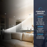 2 Pack 7 Inch LED Flush Mount Ceiling Lights 1150LM 5CCT Dimmable Slim Fixtures