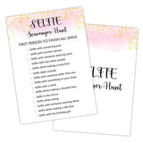 Selfie Scavenger Hunt - Adult Birthday Party Games Decoration For Adult Friend, Birthday Party Activities Sleepover Party Favor Supplies For Adult, 20 Birthday Games Card Set -06