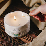 Love You More Mom - Double Wick Butterfly Candle in Ceramic with 100% Soy Wax & Cotton Wicks - Tranquility Scent
