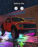 RGBIC Underglow Car Lights 4PCS Smart LED Neon Accent Strips with App Control for SUVs & Trucks