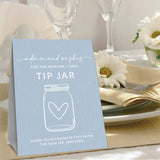Advice & Wishes Card Kit - 1 Standing Sign & 3 Type Of Advice Cards (15Pcs Each) For Newlyweds, Engagement, Bride & Groom, Date Night Cards, Love Is A Journey, Wedding Party Supplies (Blue) - C02