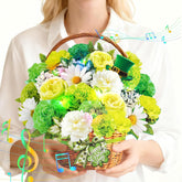 St Patricks Card, Green Card With Music And Lights, St Patricks Basket Gift For Women Kids Mom
