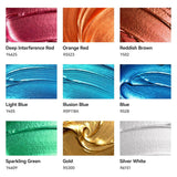 Metallic Oil Paint Set,9 Colors*60Ml Large Tubes, Professional Oil Based Paint For Canvas Paint, High Saturation And Consistency, Oil Paints Supplies For Artists, Students, Beginners