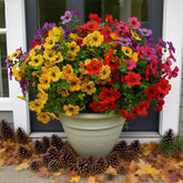 12 Bundles Artificial Flowers For Outdoor Indoor Fake Flowers Uv Resistant Artificial Outdoor Flowers Fake Plants Faux Flower For Porch Garden Home Patio Decor Home ((Mix Pink Red Purple Yellow))