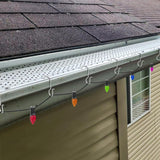 120 Pcs Christmas Gutter Light Hooks, Stainless Steel Christmas Gutter Clips, Outdoor Mesh Light Hanger Hook For Xmas Halloween Holiday Party Hanging Decoration
