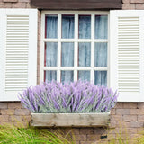 30 Bundles Artificial Lavender Outdoor Uv Resistant Fake Lavender Flowers No Fade Faux Plastic Plants 15 Inch Greenery Stems Decor For Indoor Outside Vase Bouquet Garden Porch Home Wedding (Purple)