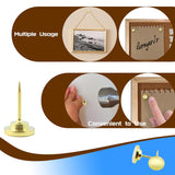 30 Pcs Metal Push Pins Gold Thumb Tacks Or For Cork Board Bulletin Board, Photos Wall Maps,Picture Hanging And Other Offices Schools Supplies Christmas Decoration
