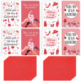 20 Set Happy Galentine'S Day Cards With Red Envelopes Valentines Day Greeting Cards Red Pink Heart Greeting Invitation Card For Women Lady Romantic Partner Galentines Valentines Party Favors