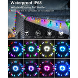 Ws2811 Addressable Led Pixel Light 50Pcs 5V 12Mm Digital Dream Color Diffused Rgb Led Pixels Module Round Black Wire Ip6