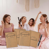 Bachelorette Party Games, How Well Do You Know The Bachelorette Kraft Rustic Bridal Shower Game Card, Wedding/Engagement Party Ideas Activities Supplies Decorations(25 Cards) -A03
