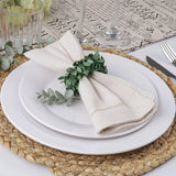 Laurel Wreath Napkin Rings Set Of 4, Farmhouse Leaf Napkin Ring For Christmas, Thanksgiving Day, Birthday, Handmade Serviette Buckle Tablescape Place Setting Spring Decor (Leaf Wreath)