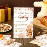 321 Pcs Brown Bear Baby Shower Games Decoration Set 5 Games Include Baby Shower Bingo Word Search Description The Price Guess Who For Gender Reveal Game Decoration Gift Sets Party Decor