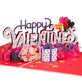 Happy Valentine’S Day Card, 3D Popup Valentine Cards - 5" X 7" Cover - Includes Envelope And Removable Note Card