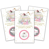 Thanksgiving Day Scratch Off Game Cards - Pumpkin & Turkey Design Fall Harvest Party Game - Halloween/Autumn Themed Party Activities & Supplies Decorations - 50 Pack(05)