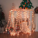 Artificial Cherry Blossom Lights?190 Led 5.5Ft X 6.2Ft Warm White Curtain String Lights With Remote And Timer, 8 Modes, Usb Powered For Room Wall Party Xmas Decor