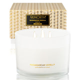 Luxury Vanilla Soy Candles | Large 3 Wick Jar Candle | Up To 50 Hours Burning Time | 100% Natural Soy Wax | Relaxing Aromatherapy Aesthetic Candle | Housewarming Gift For Men And Women