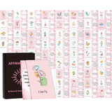 60 Pcs Positive Affirmation Cards, Daily Motivational And Inspirational Cards For Women,60 Designs (Pink)