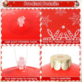12 Pack Large Christmas Balls, 9 Inch Inflatable Christmas Ornaments For Outdoor Decoration, Big Christmas Ornaments Bal