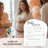 Baby Shower Prediction Cards - 30Pcs Gender Reveal Games For Guests, 5 X 7 In Baby Shower Activities For Guests, Gender Neutral Decor Table Decorations For New Parents-White
