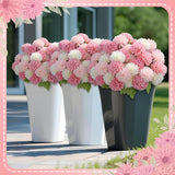 12 Pcs Valentines Artificial Flowers For Outdoor Indoor Spring Pink White Faux Flowers Spring Fake Silk Chrysanthemums Bouquet For Vase Table Floral Arrangement Valentines Wedding Home Decor