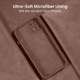 Light Brown iPhone 13 Case 6.1 Inch Slim Protective Matte Phone Cover