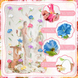 6 Pcs Wildflowers Artificial Flowers Decorations,Hanging Flowers Garland With Hooks Spring Wild Flowers For Wedding Party Background Birthday Baby Shower Home Birthday Decorations