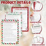 66 Pcs Christmas Trivia Game Cards Christmas Games For Family Party Merry Xmas Trivia Paper Holiday Activity Guessing Card Large Groups Adults Annual Festive Events Decorations Gifts With Answer Key
