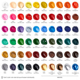 Acrylic Paint Set, 60 Colors (0.74 Oz Tubes) – High-Viscosity, Richly Pigmented Acrylic Paints With 5 Metallic Colors For Canvas, Wood & Mixed Media